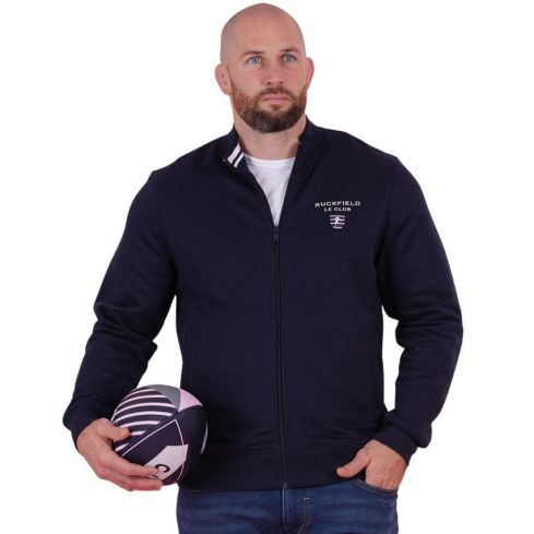 Sweat Zippé Rugby Le Club Bleu Marine - Ruckfield
