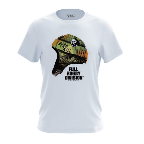 T-shirt Rugby Born To Kill Blanc - Rugby Division