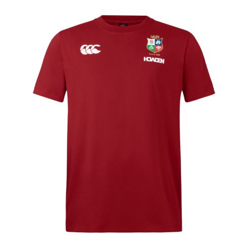 T-Shirt Rugby Jersey Coton Lions Britanniques Et Irlandais Rouge - Canterbury