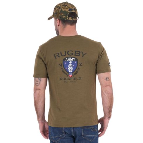 T-shirt Rugby New Zealand Army Kaki Bio - Ruckfield