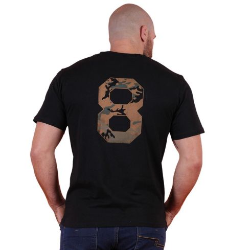 T-shirt Rugby New Zealand Army Noir Bio - Ruckfield