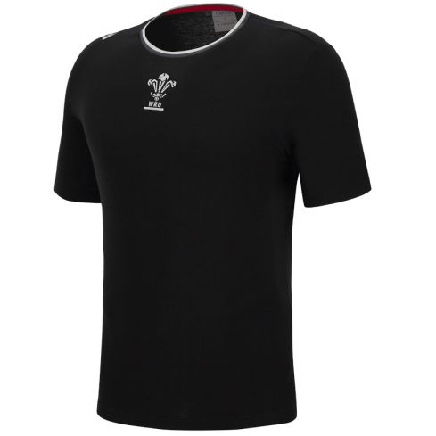 T Shirt Rugby Pays De Galles WRU Noir 2022/2023 - Macron
