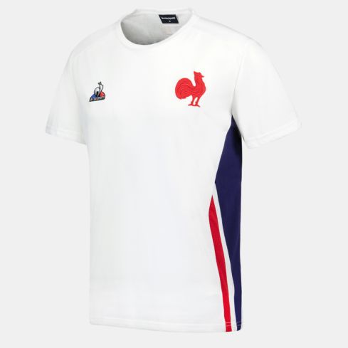 T-Shirt Rugby Présentation France Blanc - Le Coq Sportif