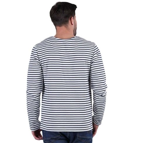 T-shirt Marinière Rugby French Club Bleu Marine - Ruckfield