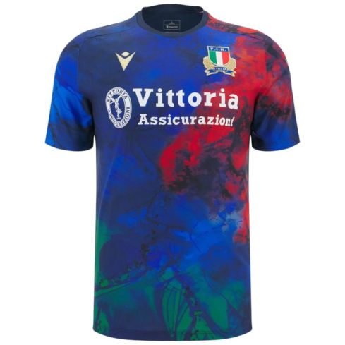 T-shirt Rugby entraînement Italie multicolore 2025/2026 - Macron