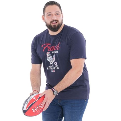 T-shirt Rugby French Club Bleu Marine Manches Courtes 2025/2026 - Ruckfield