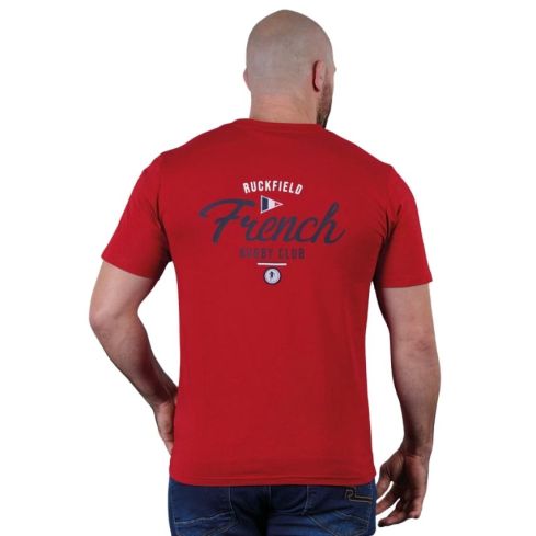 T-shirt Rugby French Club Rouge Manches Courtes 2025/2026 - Ruckfield