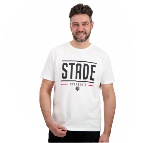 T-shirt Rugby Homme Create Blanc - Stade Toulousain