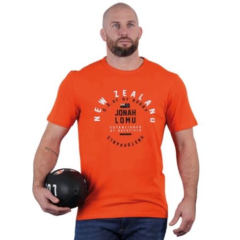 T-shirt Rugby Officiel Collector Manches courtes Homme Nouvelle-Zélande Jonah Lomu - Ruckfield