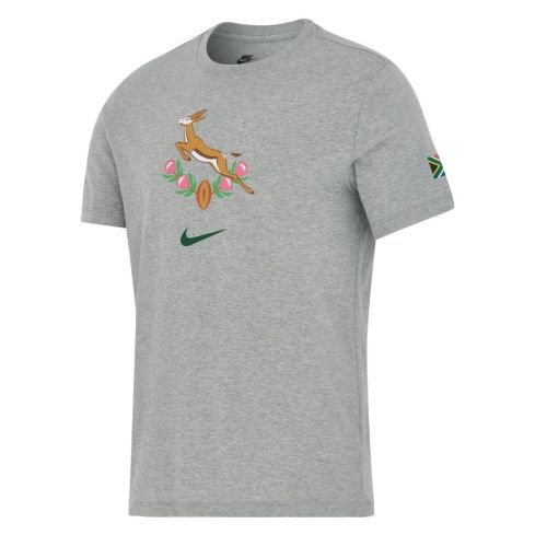 T-shirt Rugby Springboks Afrique du Sud Héritage Gris - Nike