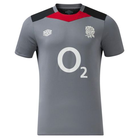 T-shirt Rugby Entrainement Angleterre Gris 24/25 - Umbro