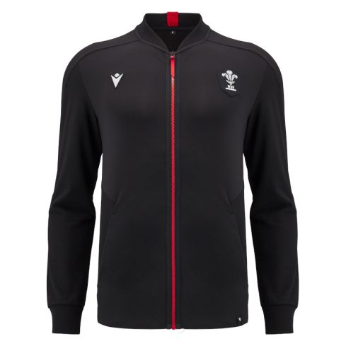 Veste Rugby Zippée Anthem Pays De Galles Noir/Rouge - Macron