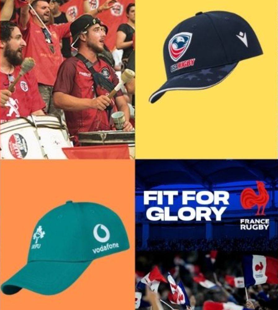 Casquettes Rugby
